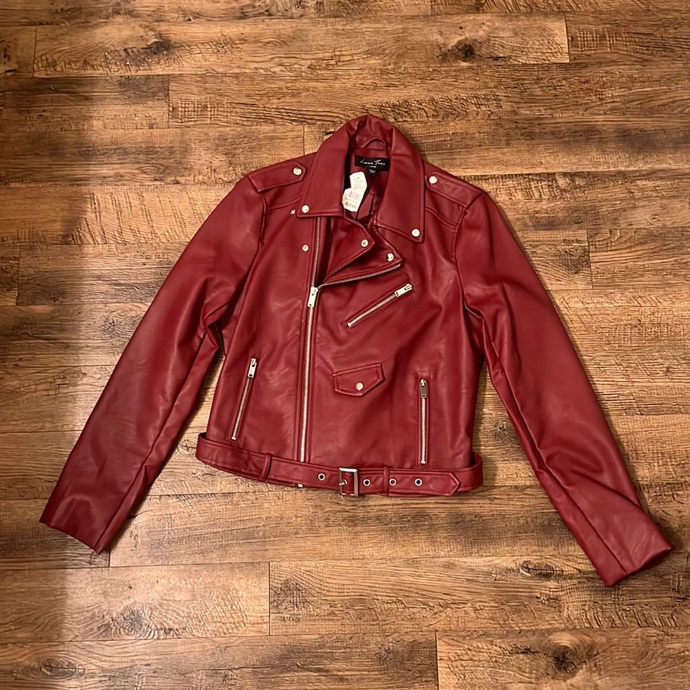 NWT Love Tree Faux Lether Jacket